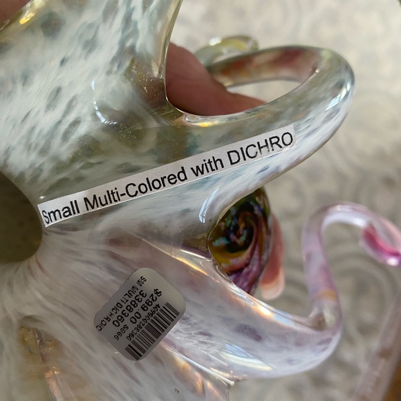 Handblown multicolored glass octopus. - Picture 5 of 6